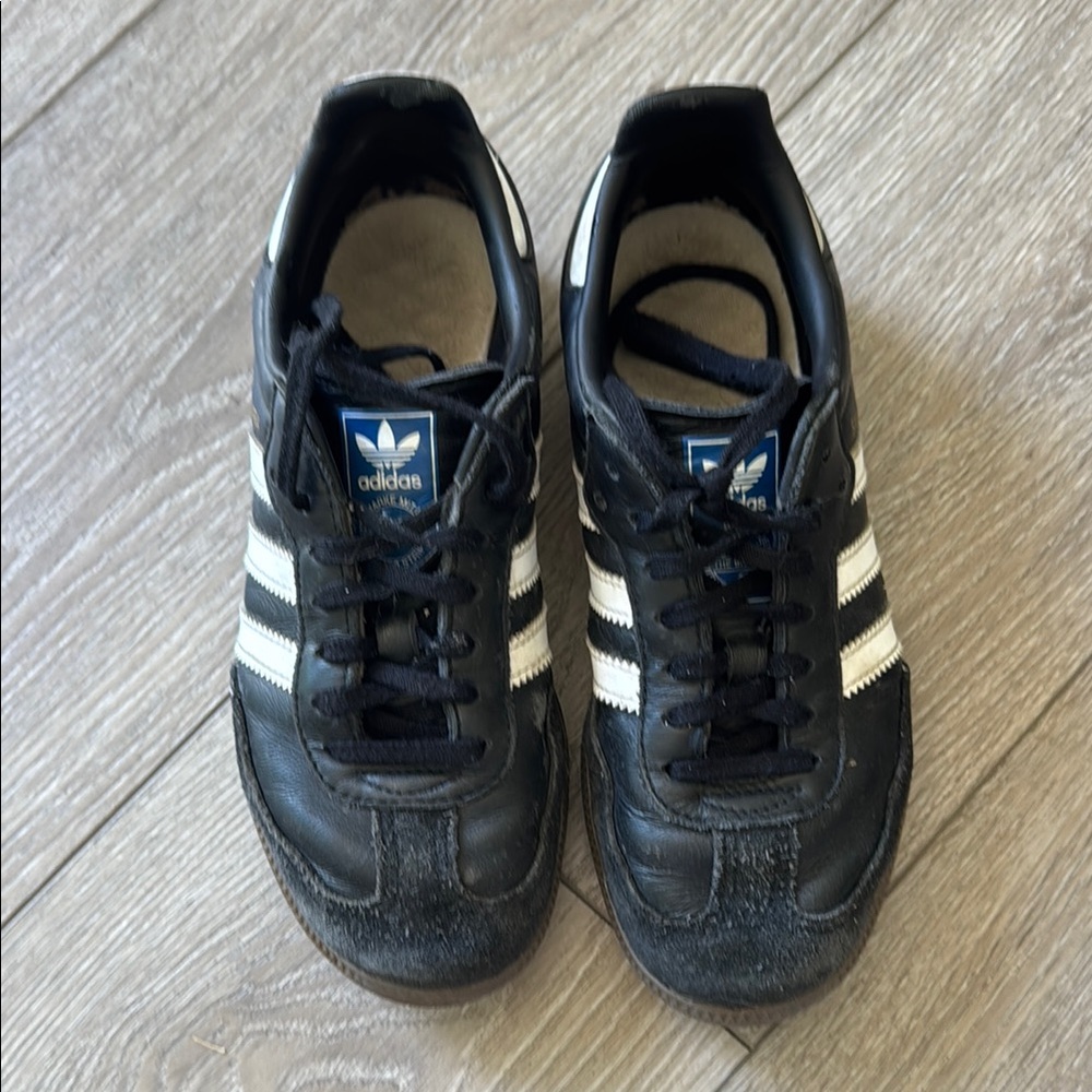 Adidas kids Black and White Sambas